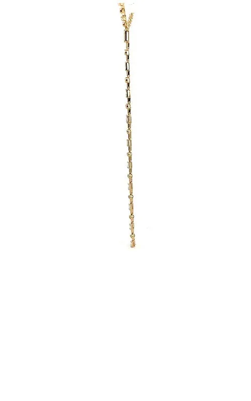 14K YELLOW GOLD  DIAMOND Y-NECKLACE  G15104