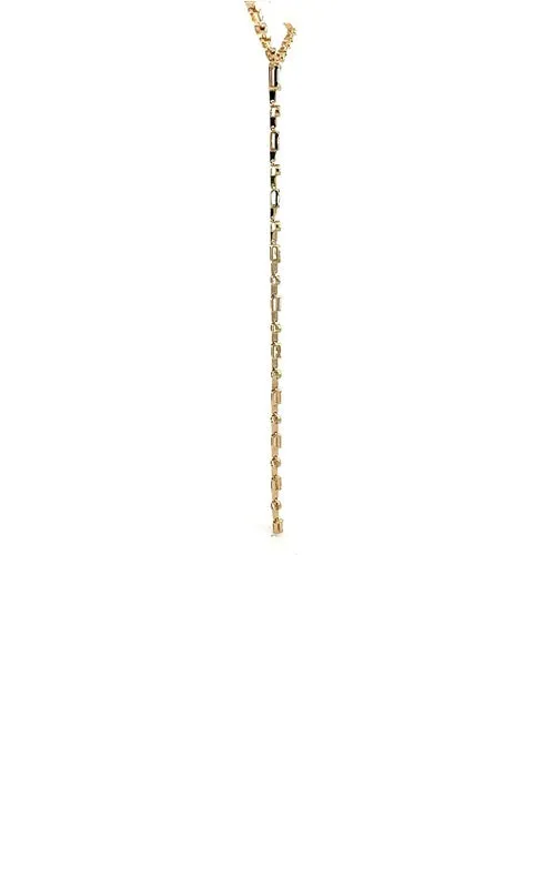 14K YELLOW GOLD  DIAMOND Y-NECKLACE  G15104