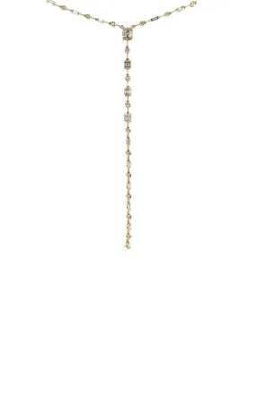 14K YELLOW GOLD  DIAMOND Y-NECKLACE  G15104