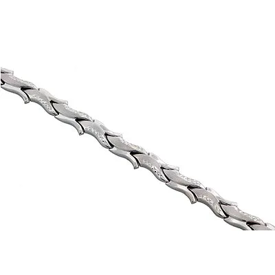 14Kt White Gold Link Bracelet