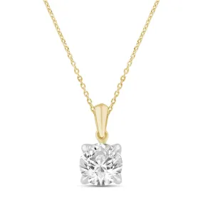 1.50ct Laboratory Grown Diamond Solitaire Necklace in 9ct Yellow Gold