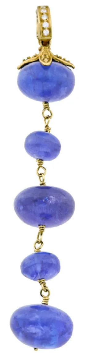 18kt Gold Tanzanite Charm