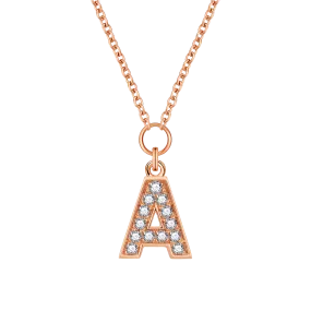 Alphabet LGD pendant necklace