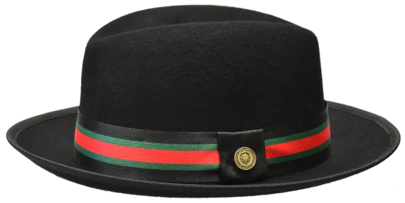 Black Men's Fashion Design Green and Red Strips Wool Hats By Bruno Capelo