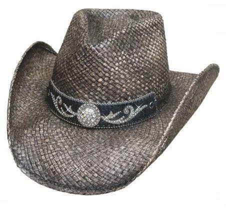 Bullhide Tennessee River Black Straw Cowgirl Hat Style 2794BL