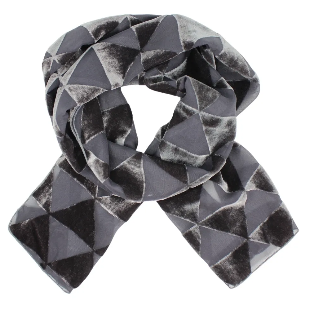 Burnout Velvet Scarf