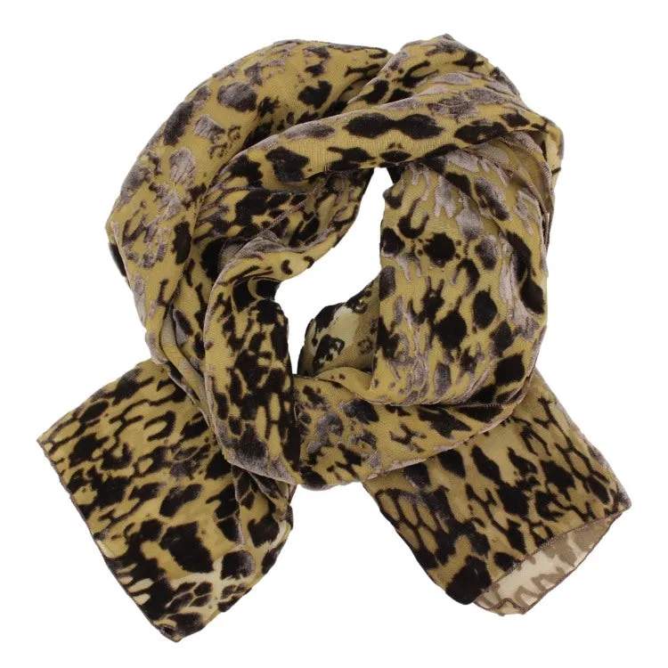 Burnout Velvet Scarf