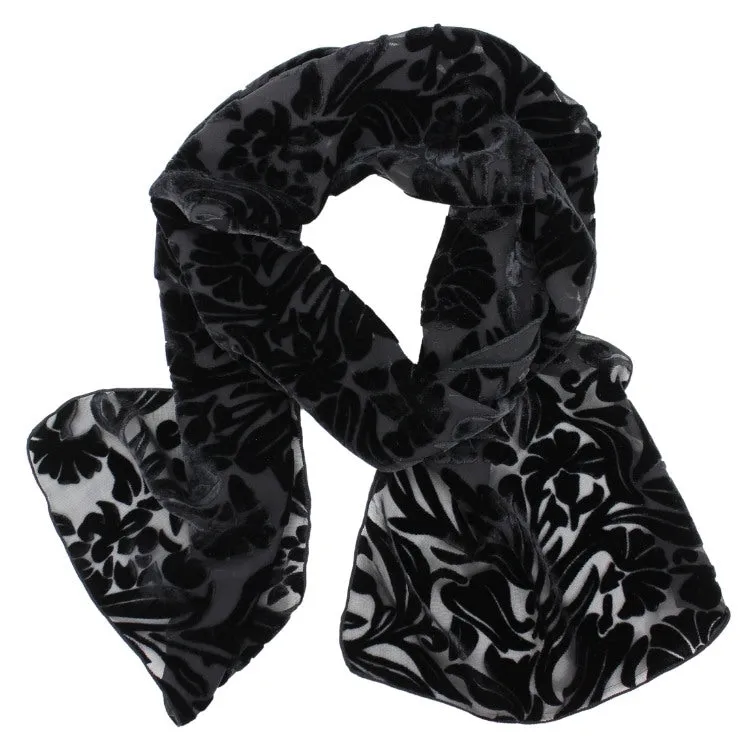 Burnout Velvet Scarf