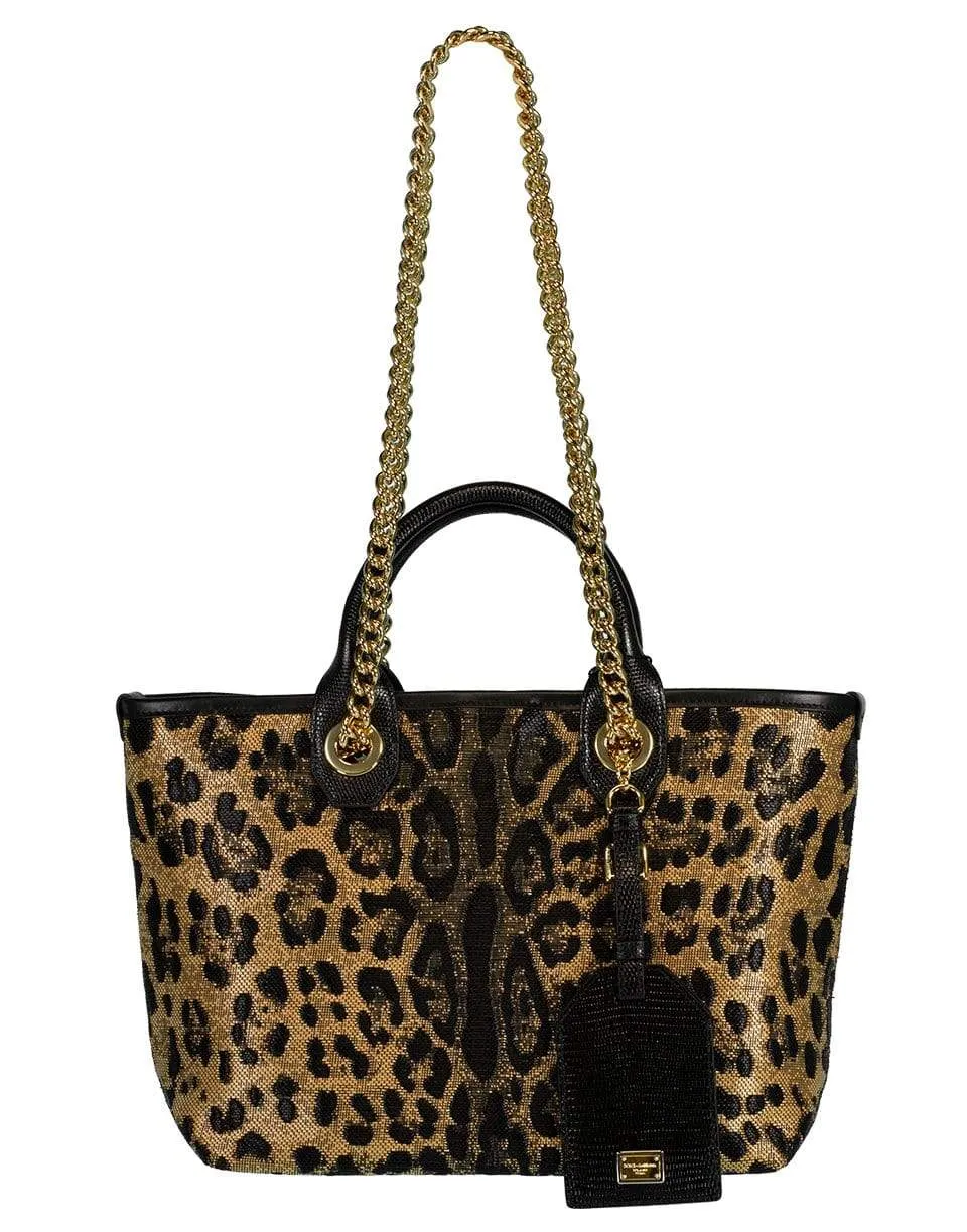 Capri Leopard Print Mini Tote