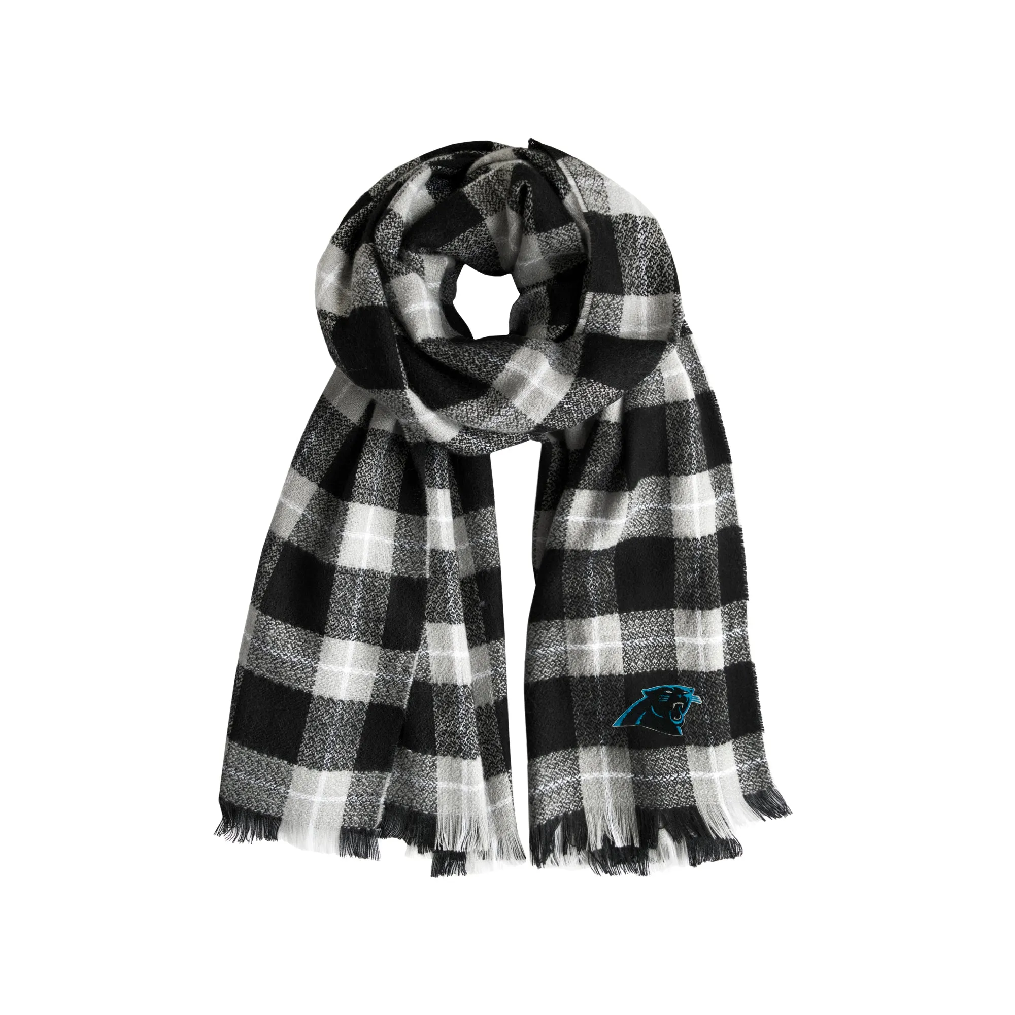 Carolina Panthers Plaid Blanket Scarf