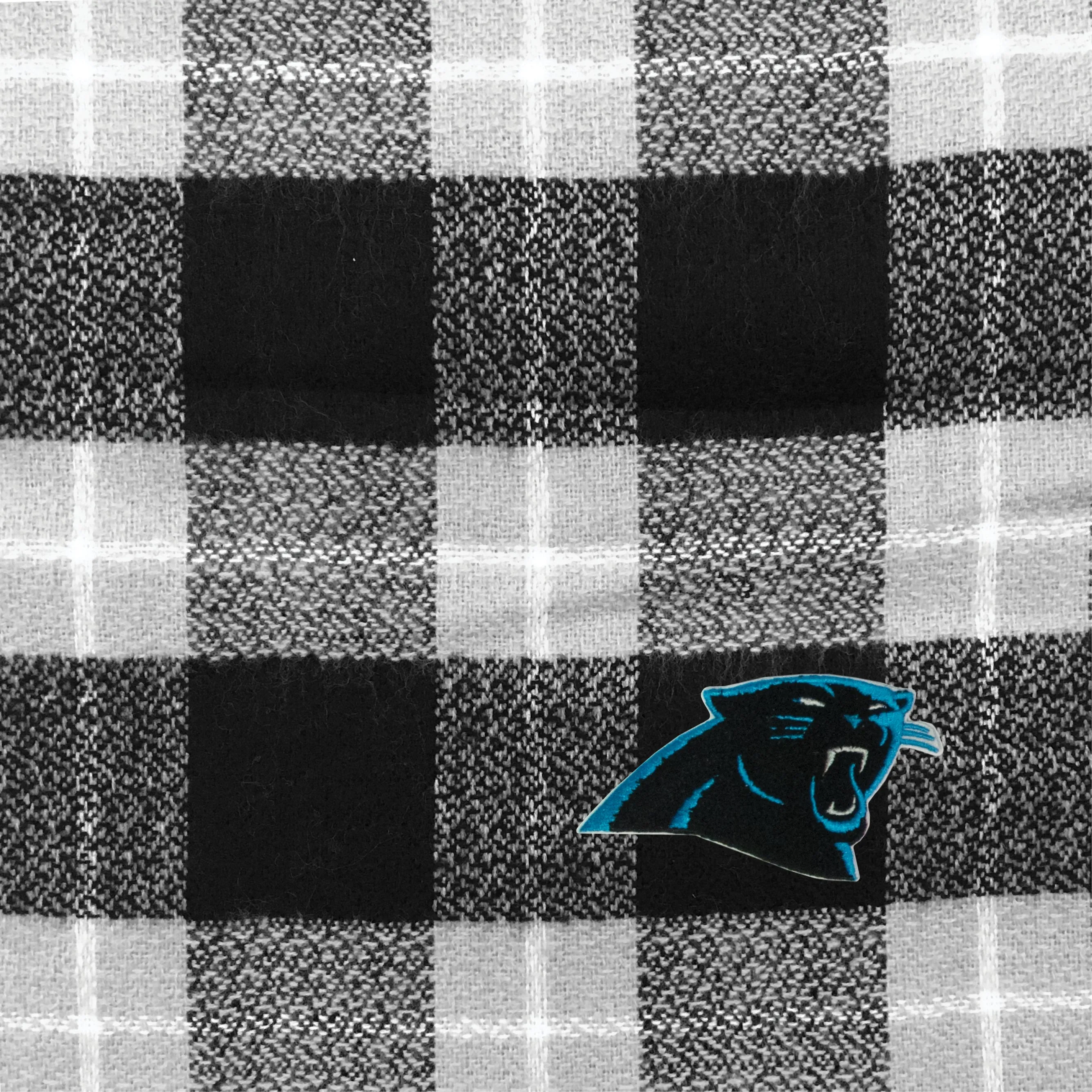 Carolina Panthers Plaid Blanket Scarf