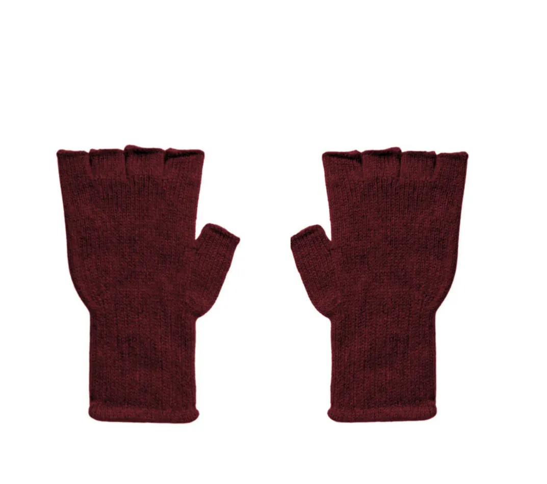 Cashmere Fingerless Gloves- Hawthorn