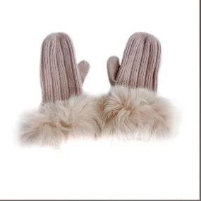 Cashmere Latte Mittens