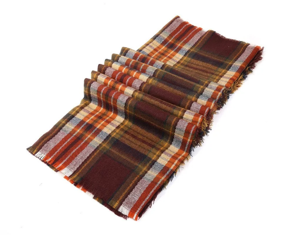 Cashmere Women's Plaid Thick Scarf