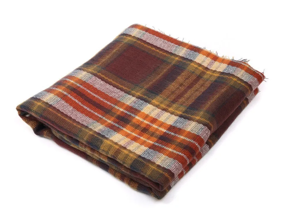 Cashmere Women's Plaid Thick Scarf