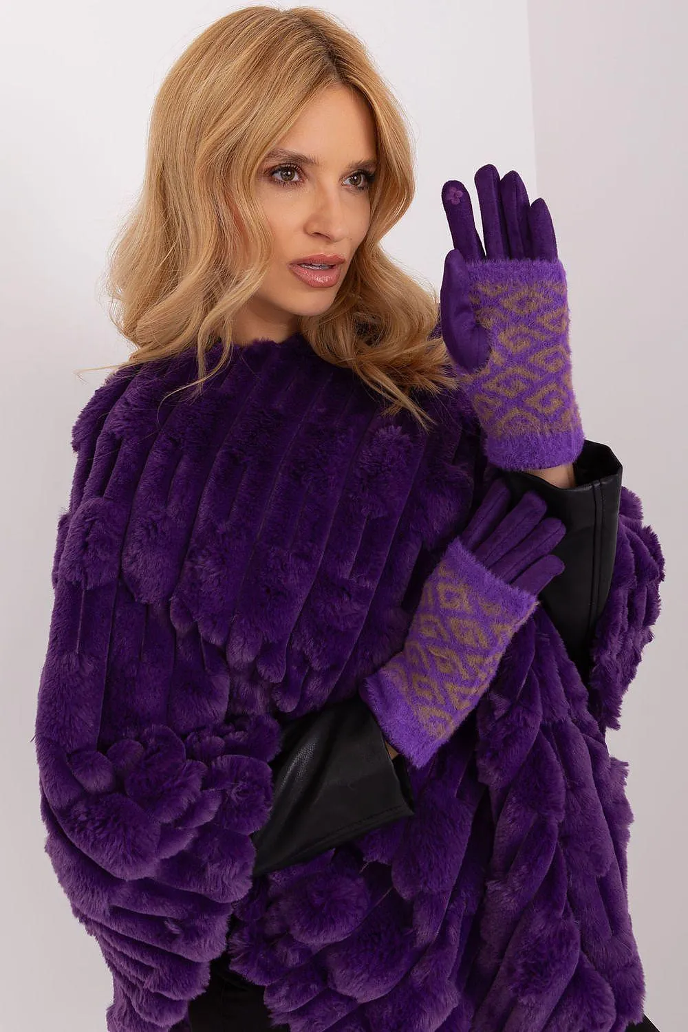 Chic Floral Touchscreen Winter Gloves