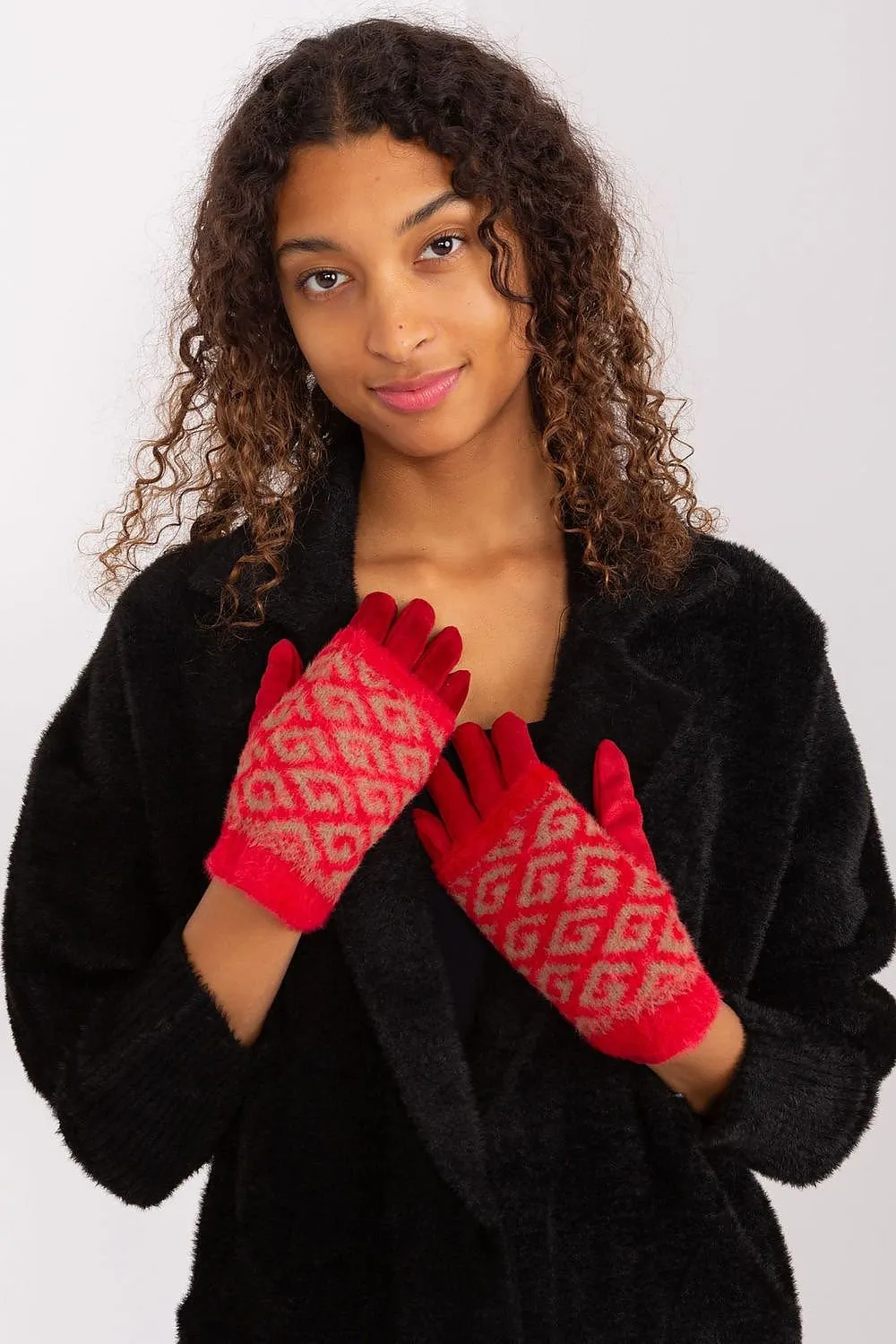 Chic Floral Touchscreen Winter Gloves