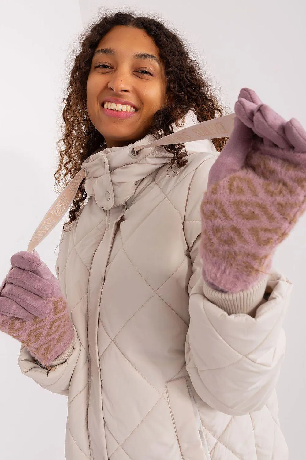 Chic Floral Touchscreen Winter Gloves