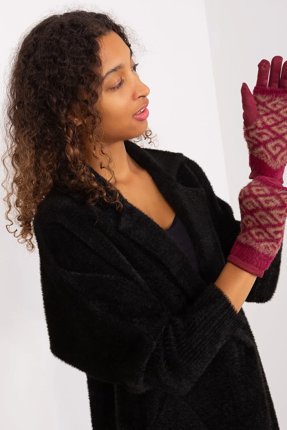 Chic Floral Touchscreen Winter Gloves