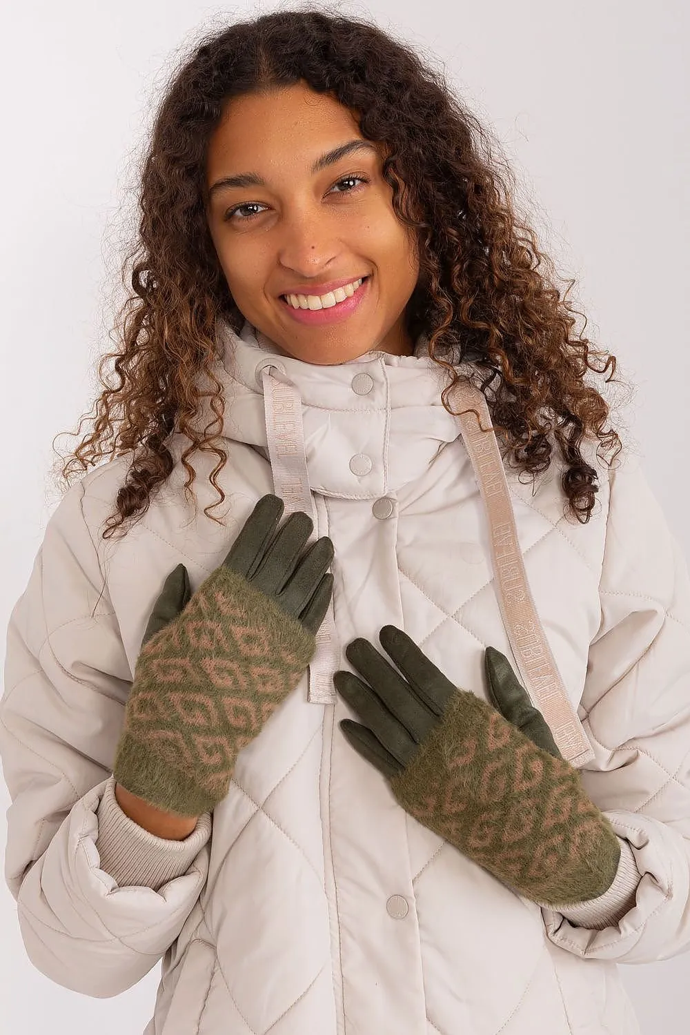 Chic Floral Touchscreen Winter Gloves