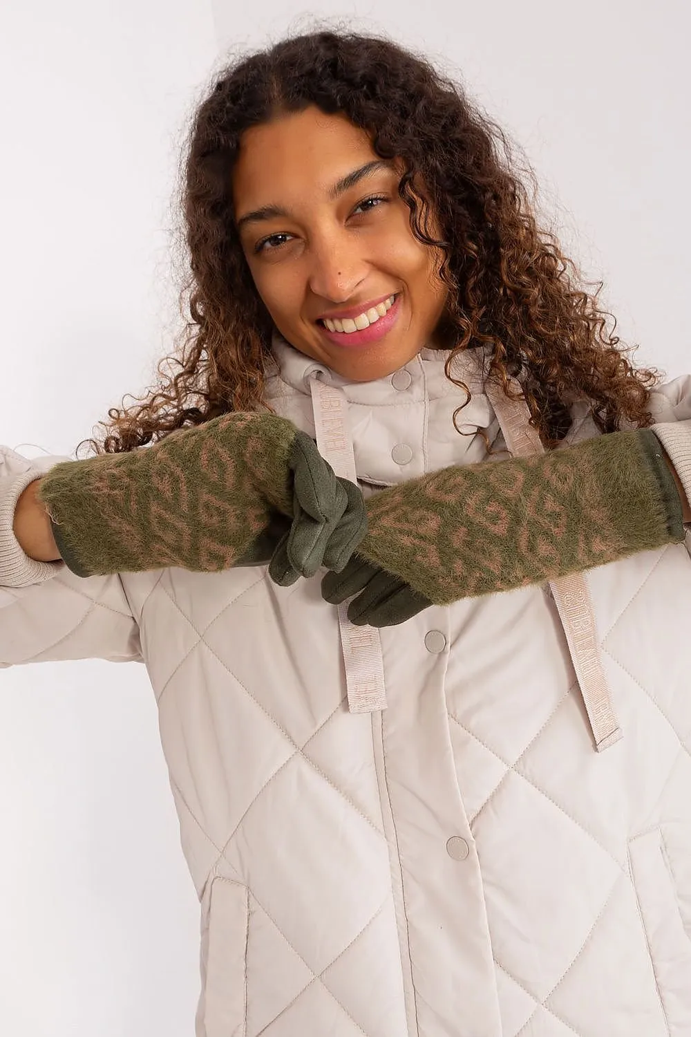 Chic Floral Touchscreen Winter Gloves