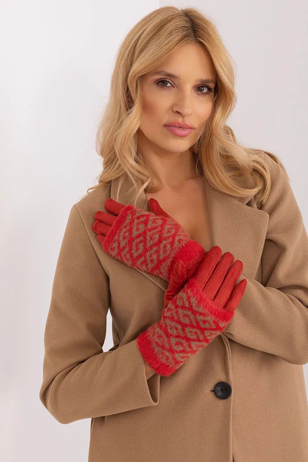 Chic Floral Touchscreen Winter Gloves