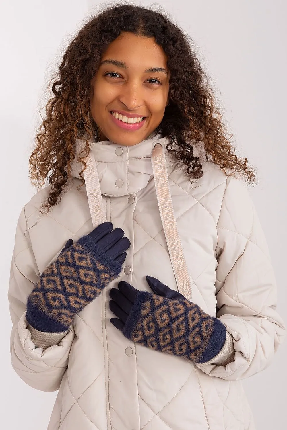 Chic Floral Touchscreen Winter Gloves