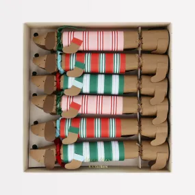 Christmas Crackers Festive Stripe Sausage Dog (Pack 6)