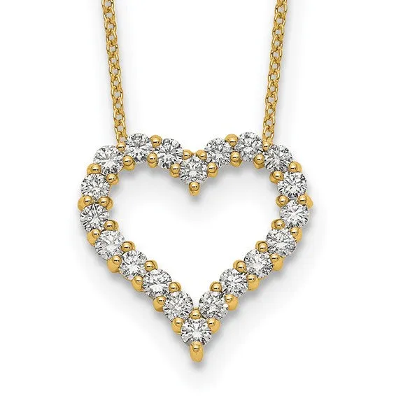 Diamond Heart Pendant Necklace