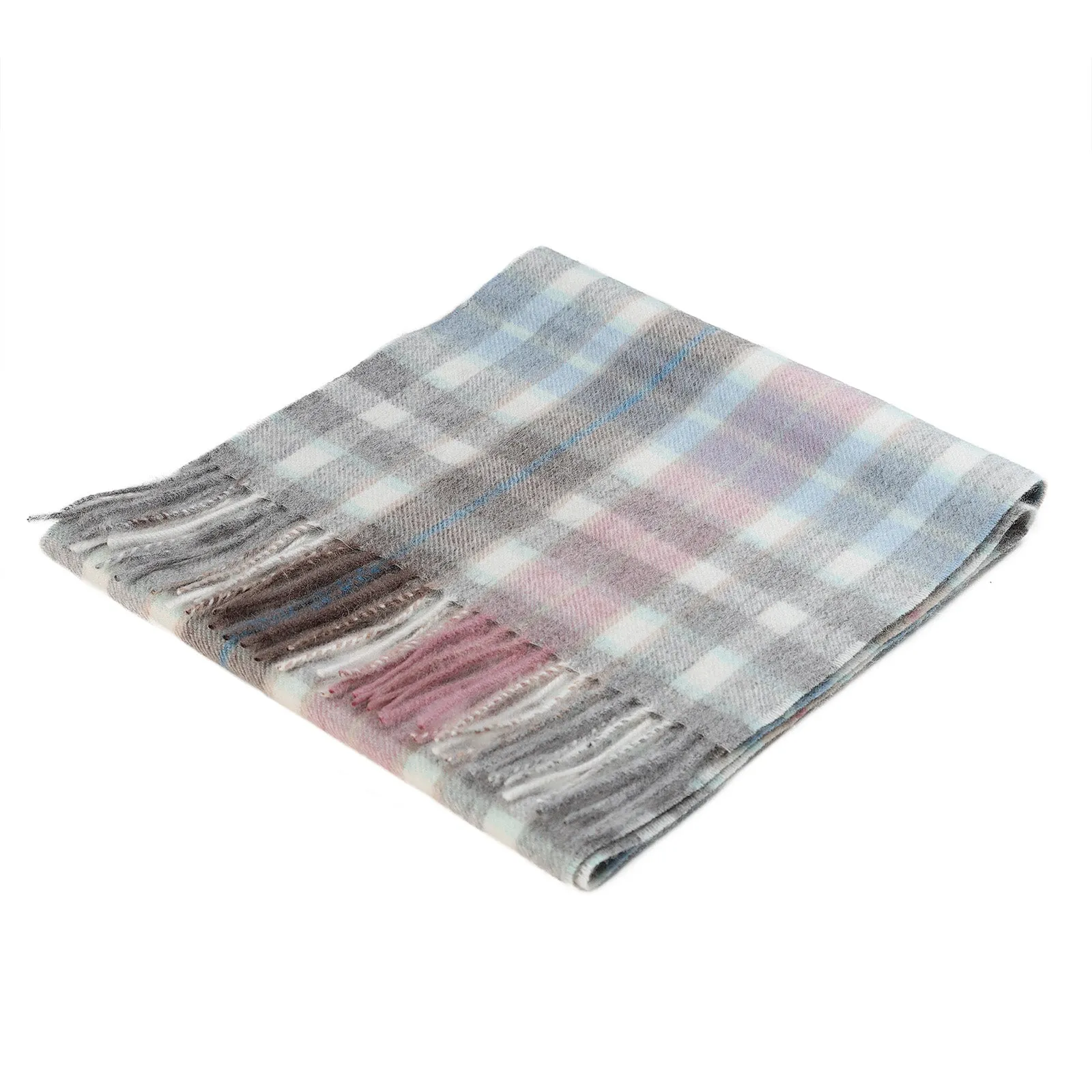 Edinburgh Cashmere Scarf Off Centre Galaxy Plaid Uniform