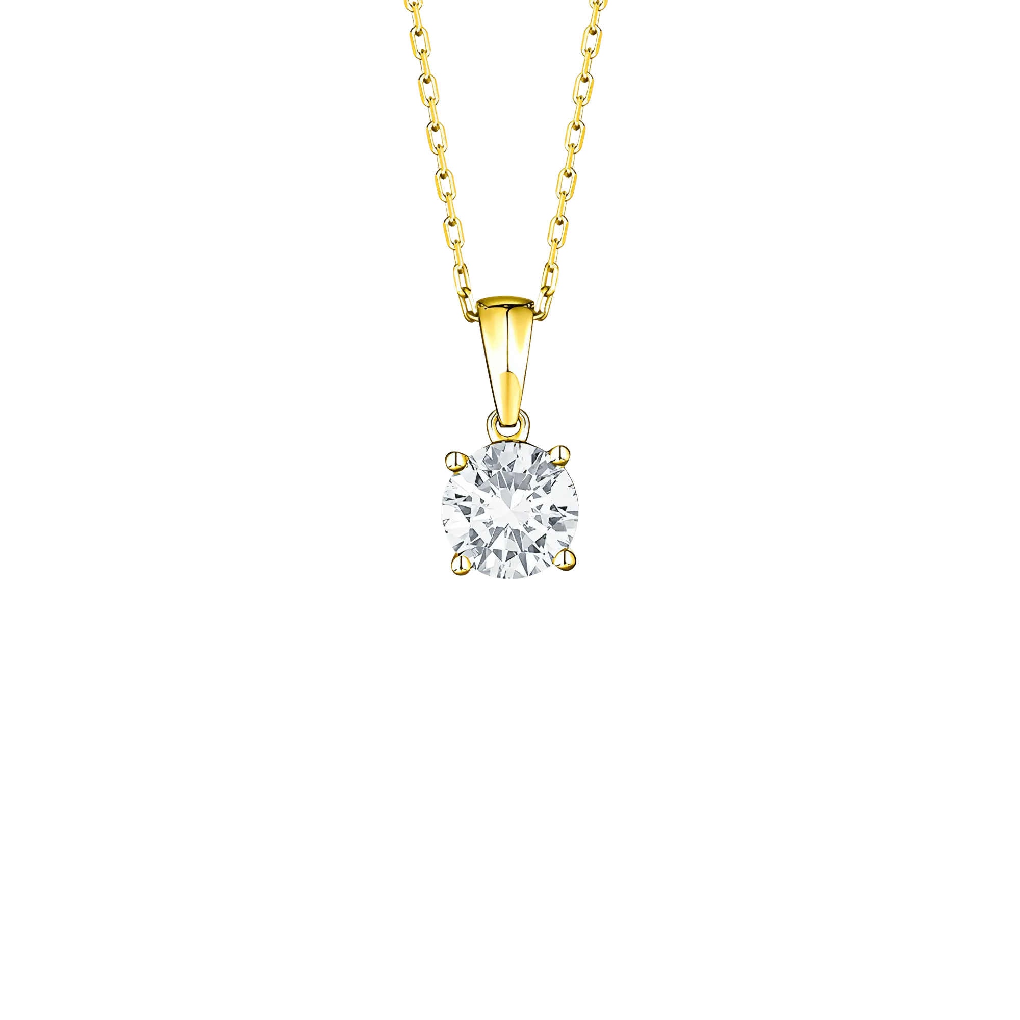 Essentials solitaire pendant necklace