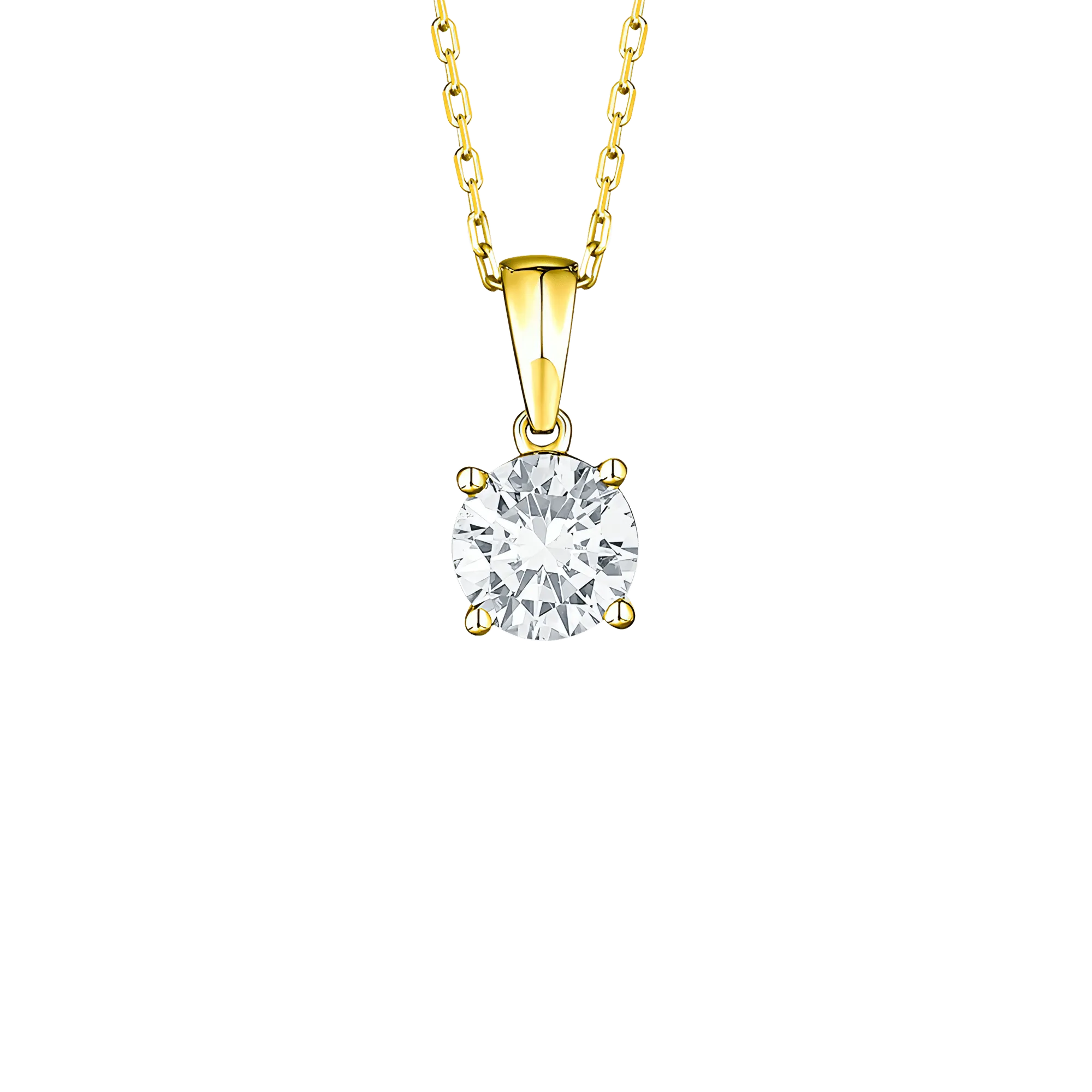 Essentials solitaire pendant necklace