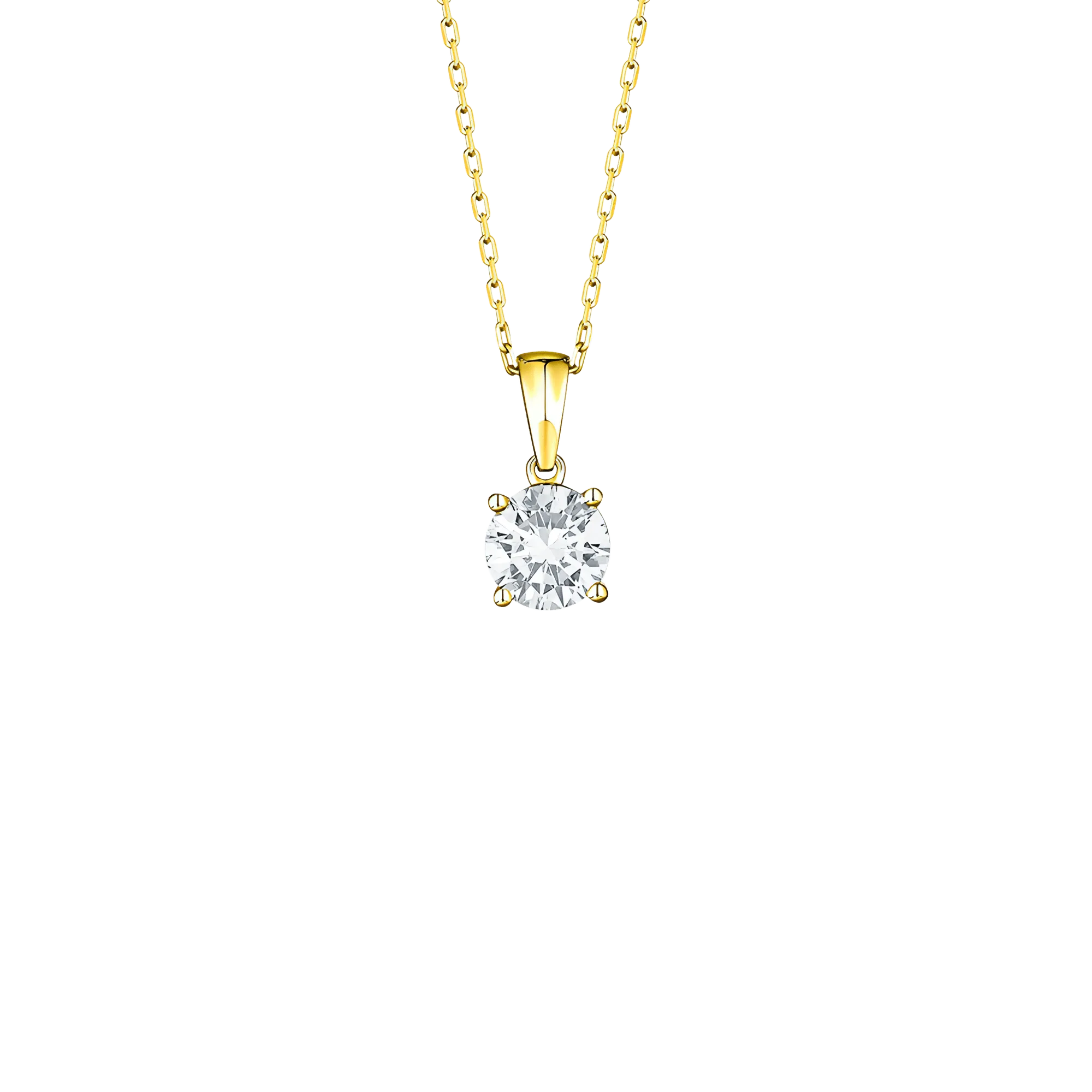 Essentials solitaire pendant necklace