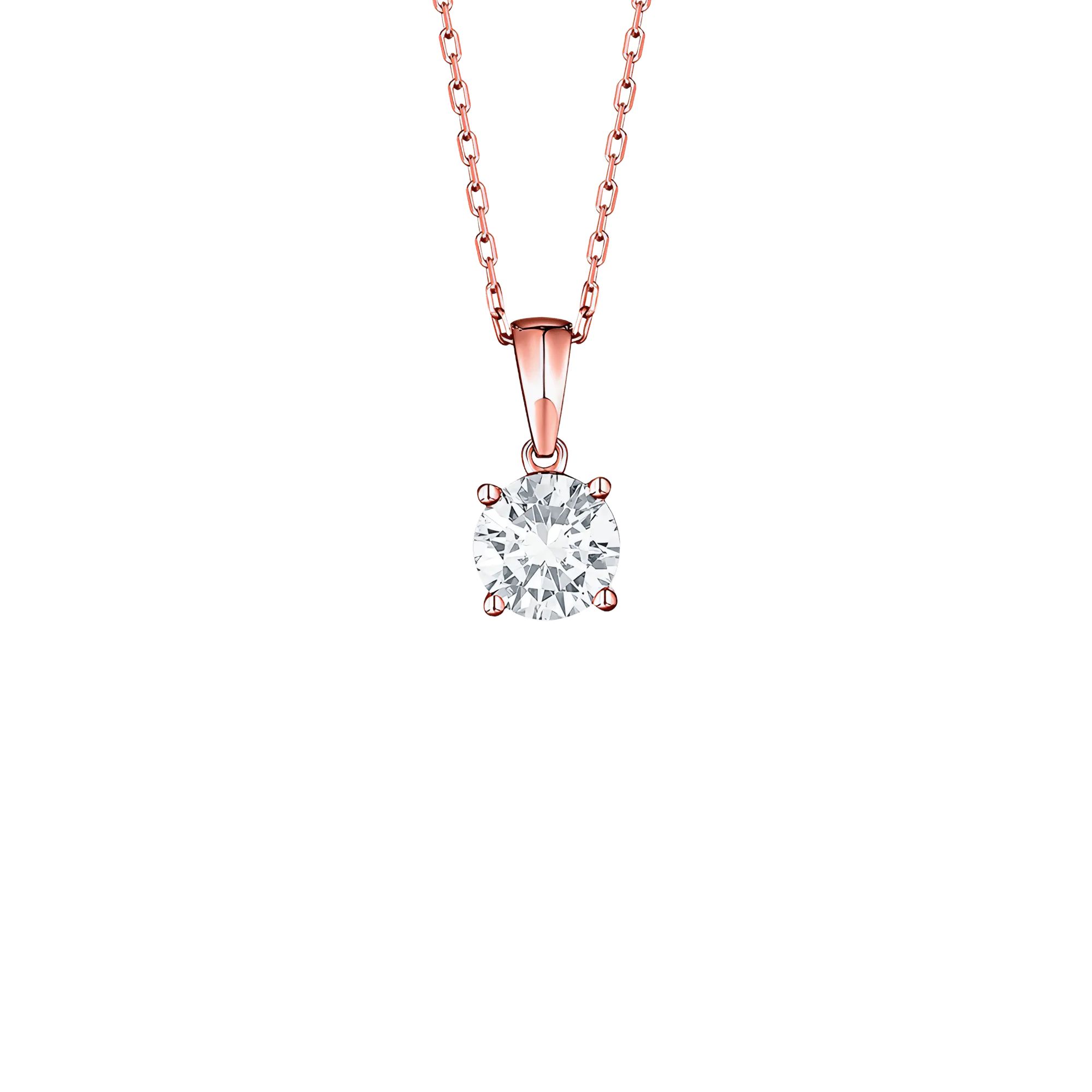 Essentials solitaire pendant necklace