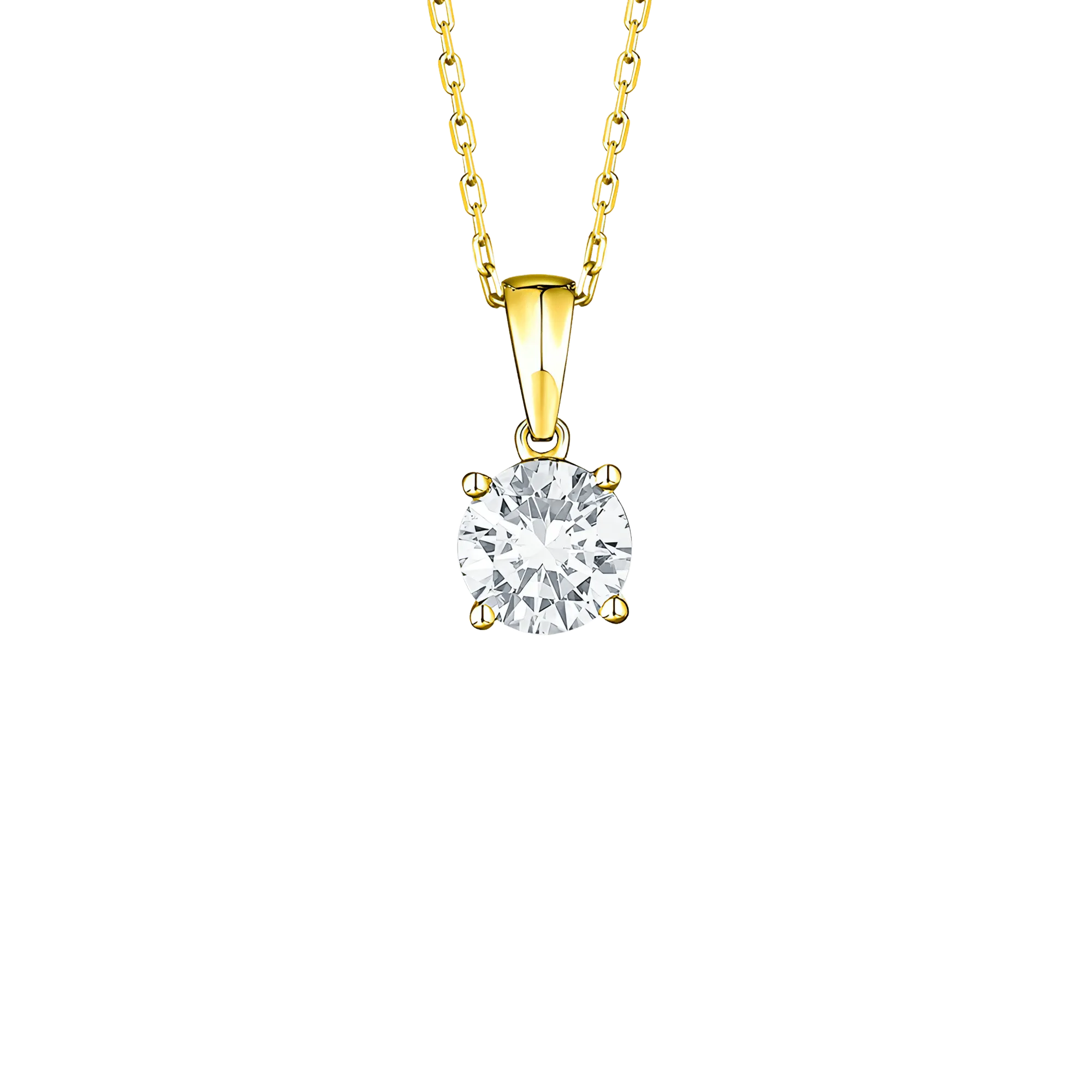 Essentials solitaire pendant necklace