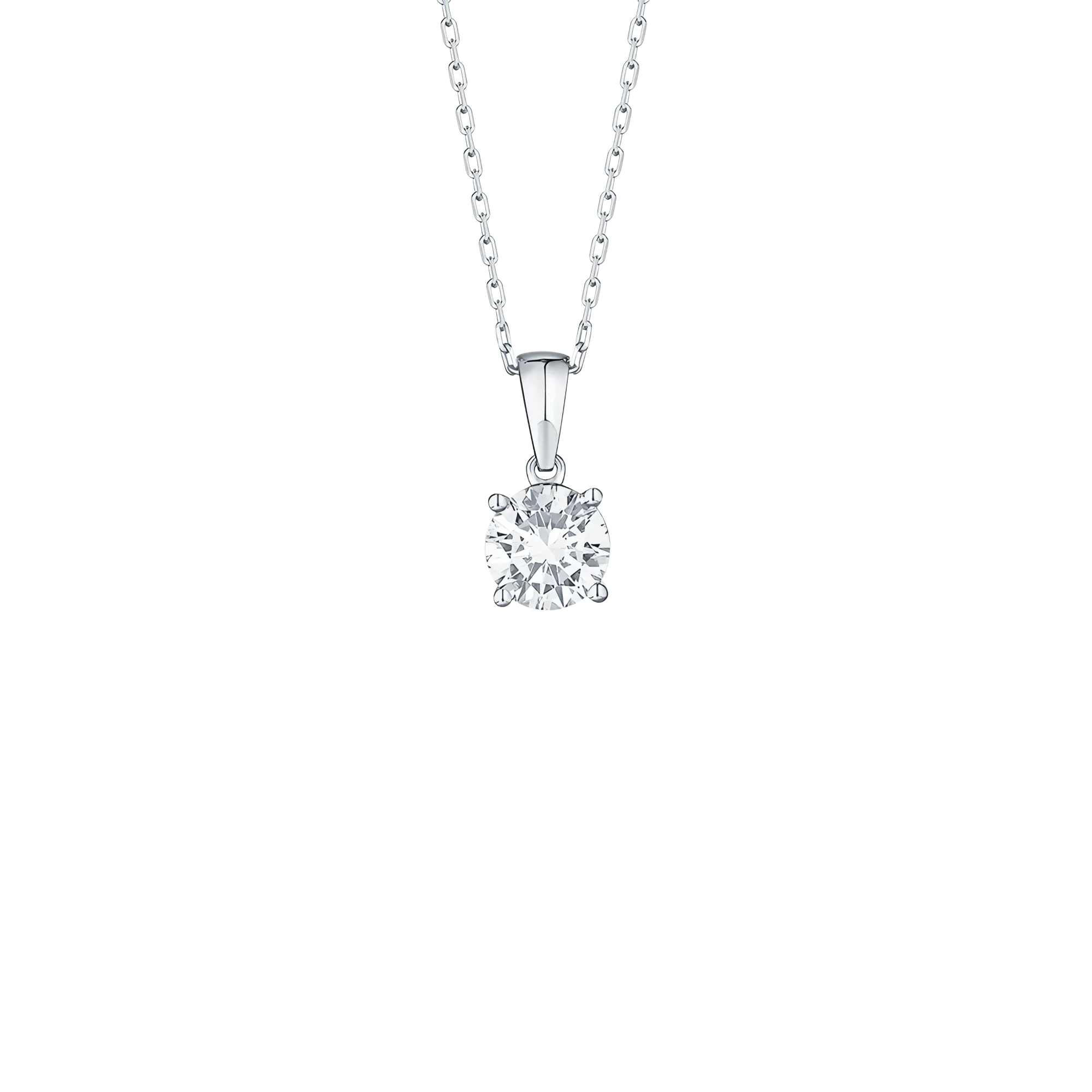 Essentials solitaire pendant necklace