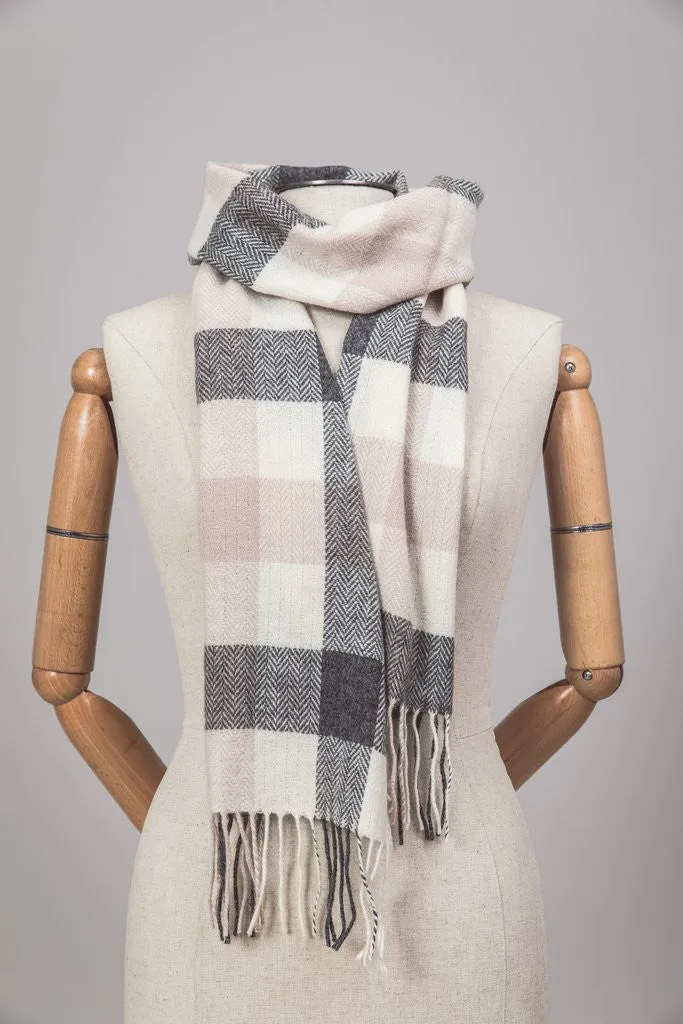 Foxford Lambswool Scarf - Ashbrook Plaid - Ireland