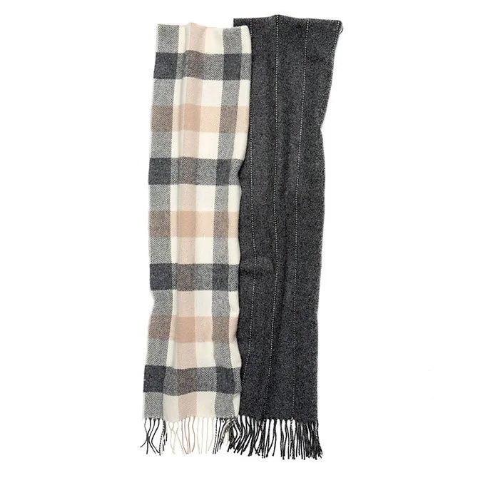 Foxford Lambswool Scarf - Ashbrook Plaid - Ireland