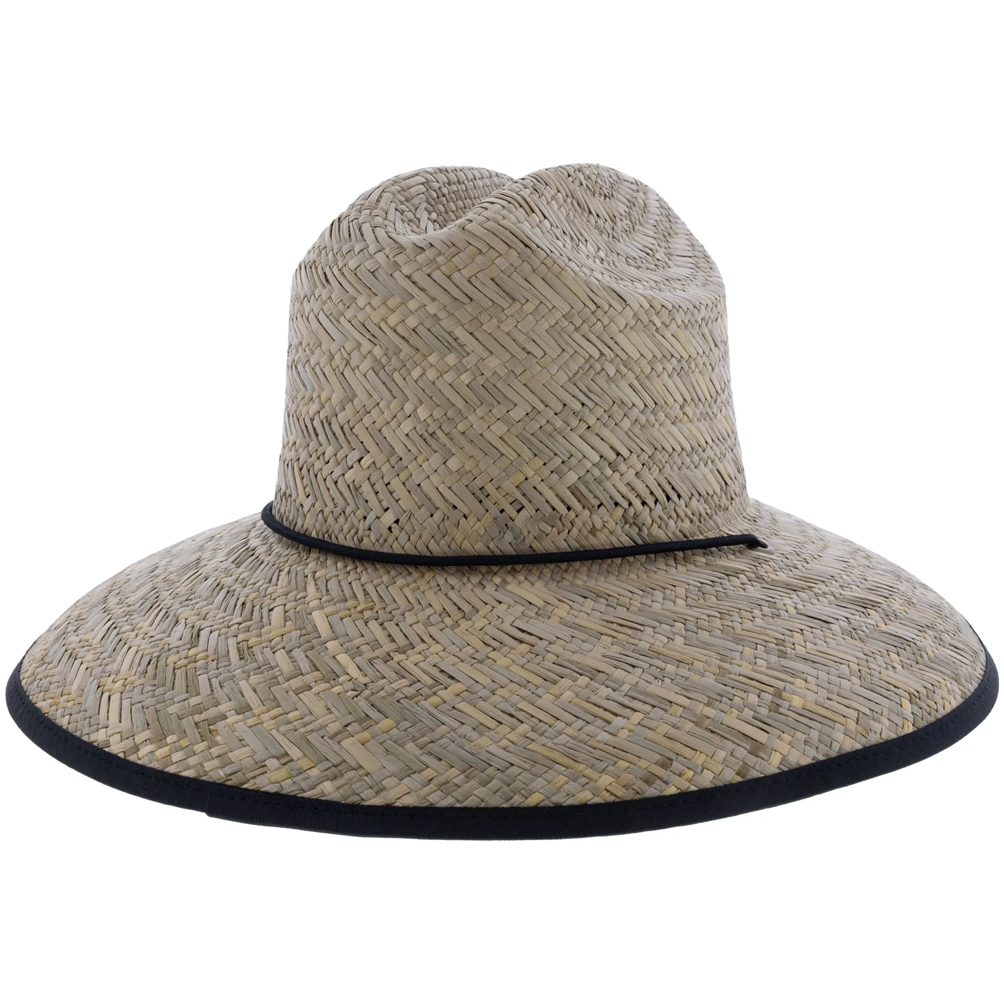 FXR  Shoreside Straw Sun Hat Full Brim Adjustable Chin Strap TPR Front Logo - One Size