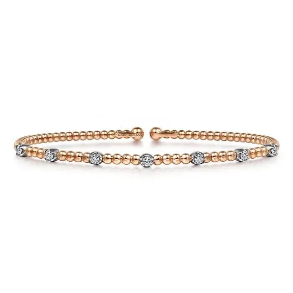 Gabriel & Co. Diamond Station Bujukan Cuff Bracelet