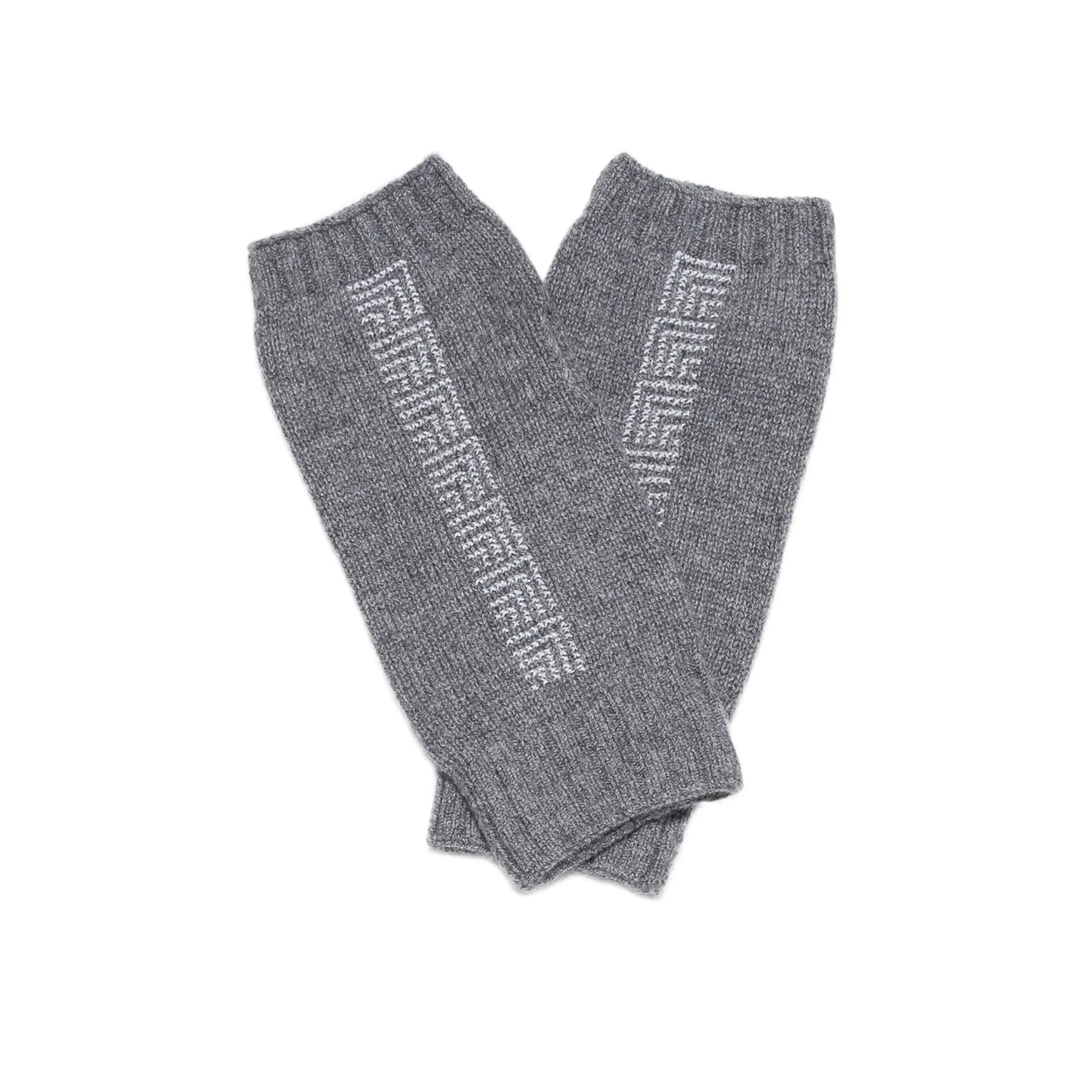 GRAY CASHMERE MITTENS