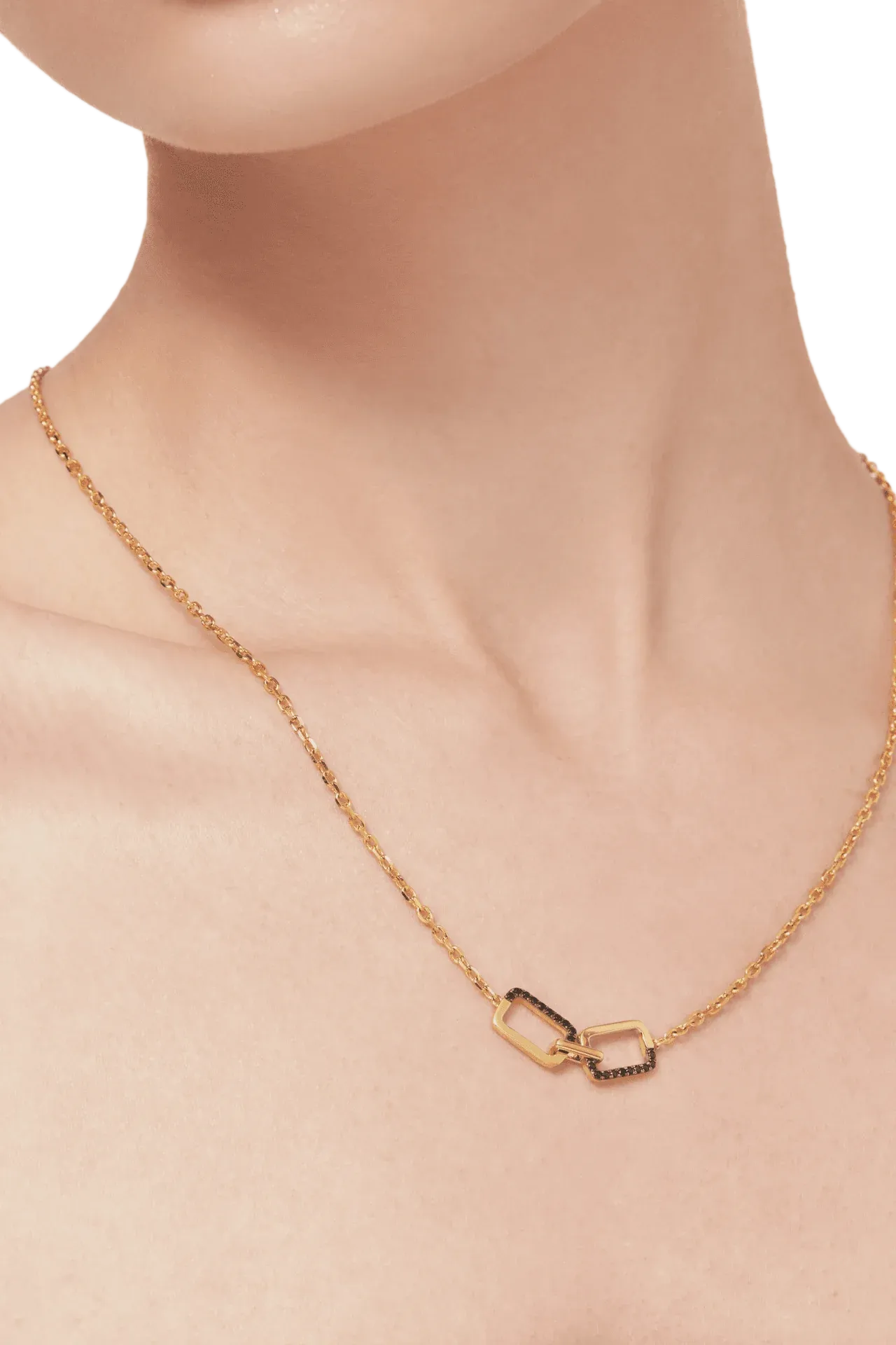 Horizon double-sided pendant necklace