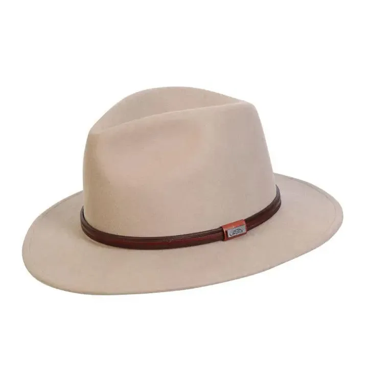 Jackeroo Australian Wool Crushable Hat - Putty