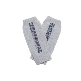 LIGHT GRAY CASHMERE MITTENS