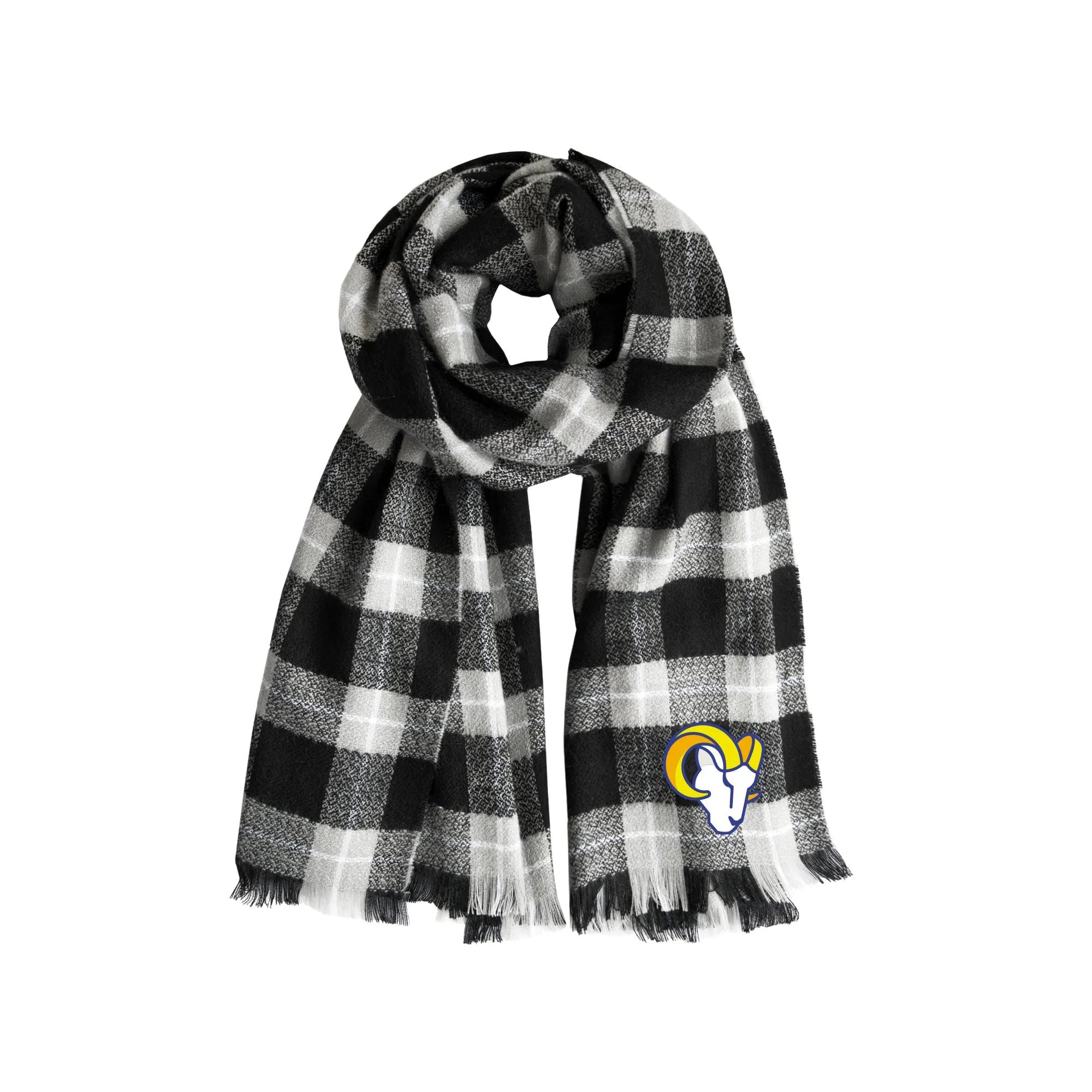 Los Angeles Rams Plaid Blanket Scarf