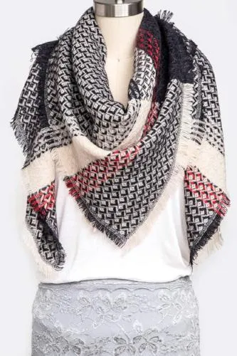 Mad for Plaid Blanket Scarf