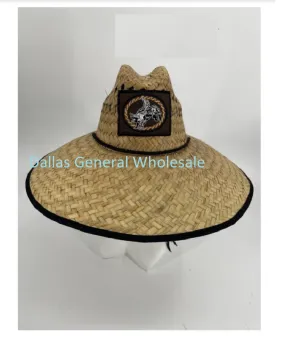 Men Bulls Patch Straw Hats Wholesale