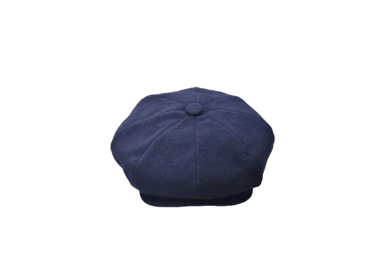 Men's dark blue apple hats bruno capelo blue wool apple hats