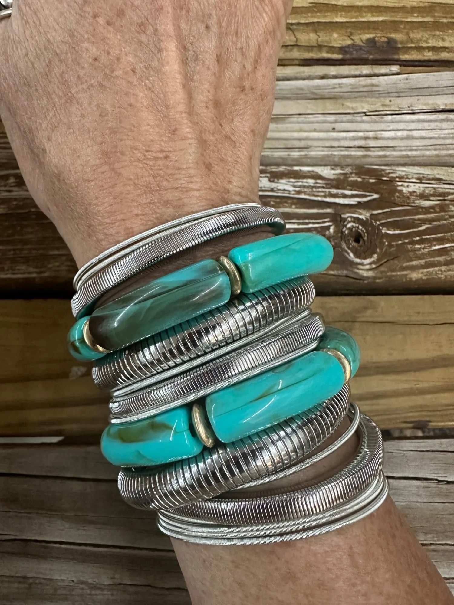 Ocean Oasis 17pc Stretchy Bracelet Sets - Gold & Silver Options