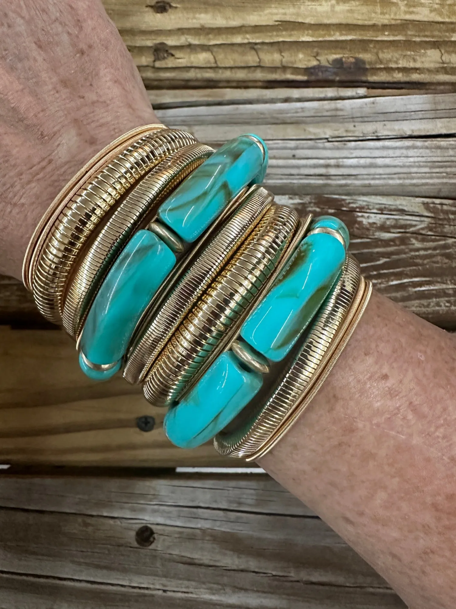 Ocean Oasis 17pc Stretchy Bracelet Sets - Gold & Silver Options